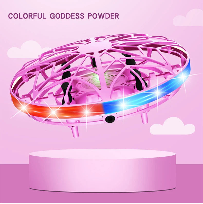 Z20 Helicopter Flying Ball Spinner Toy Hand Controlled Drone Helicopter 360° Rotating Mini UFO With Light Gift for Adult Kids