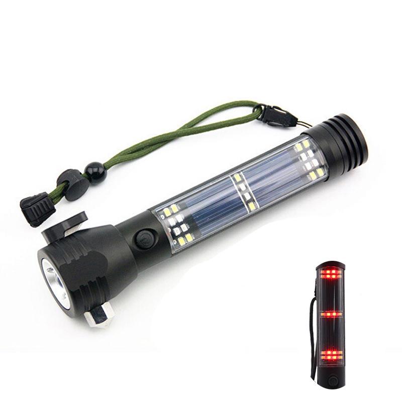 Solar Powered Multi-Function Flashlight